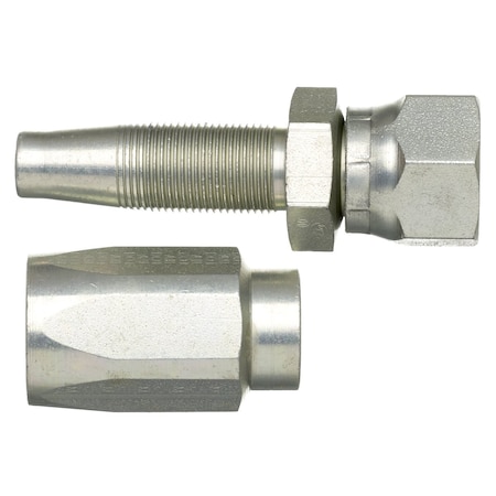 Gates Dual Seat Female JIC 37/SAE 45 degrees Flare Swivel, Steel 723700905